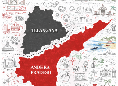 Telanagana and Andhra Pradesh divided