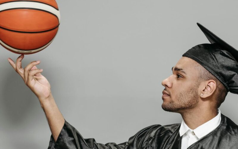 A person skilled in volleyball got a degree